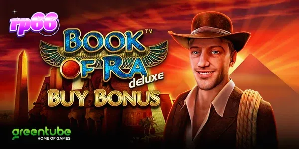 Tampilan layar permainan slot Book of Ra deluxe Buy Bonus